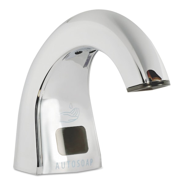 Rubbermaid Commercial One Shot Soap Dispenser - Touch Free, Liquid, 1.9 x 5.5 x 4, Polished Chrome FG402073 - main